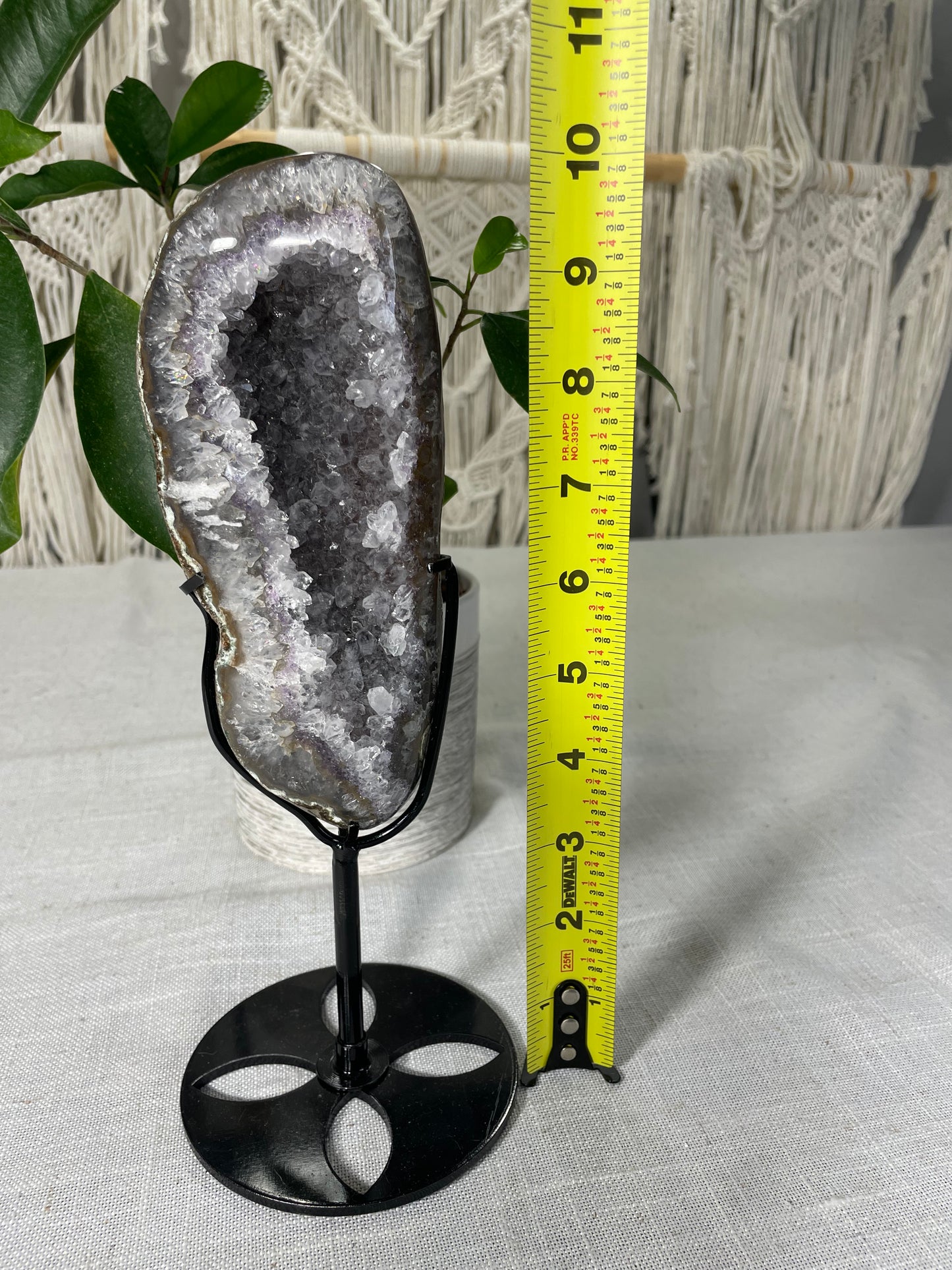 Amethyst on Metal Stand