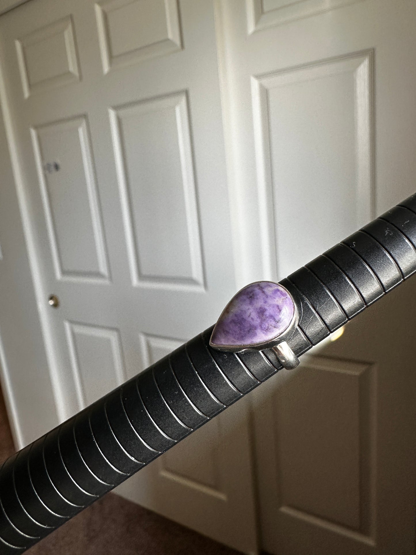 S925 Lavender Jade Ring sz 5.25