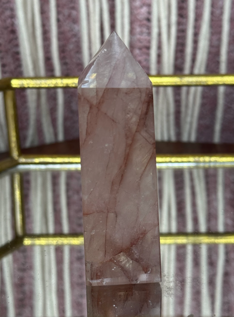Fire Quartz Polished Tower