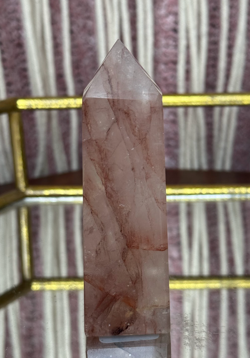 Fire Quartz Polished Tower