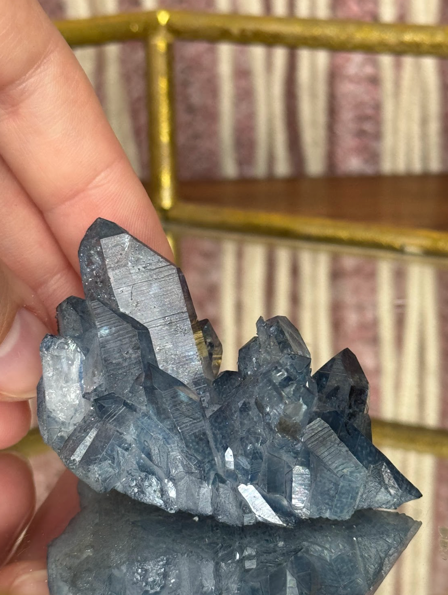 Cornflower Blue Aura Quartz