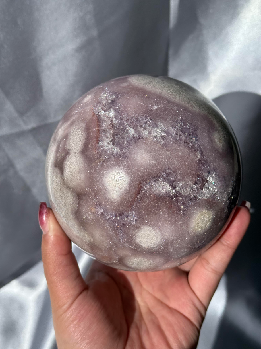 Large Pink Amethyst Sphere