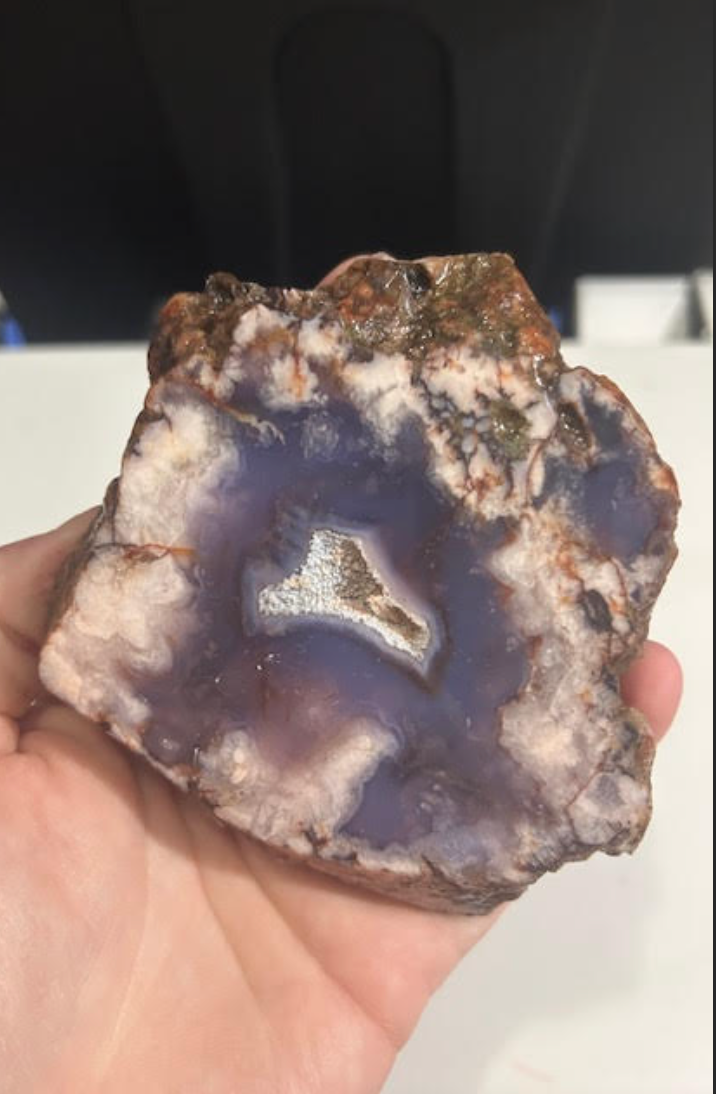 Blue Flower Agate Slab