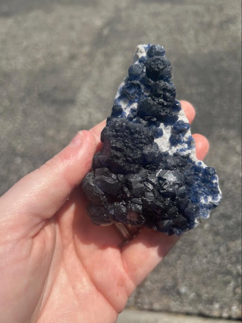Blueberry Flourite specimen