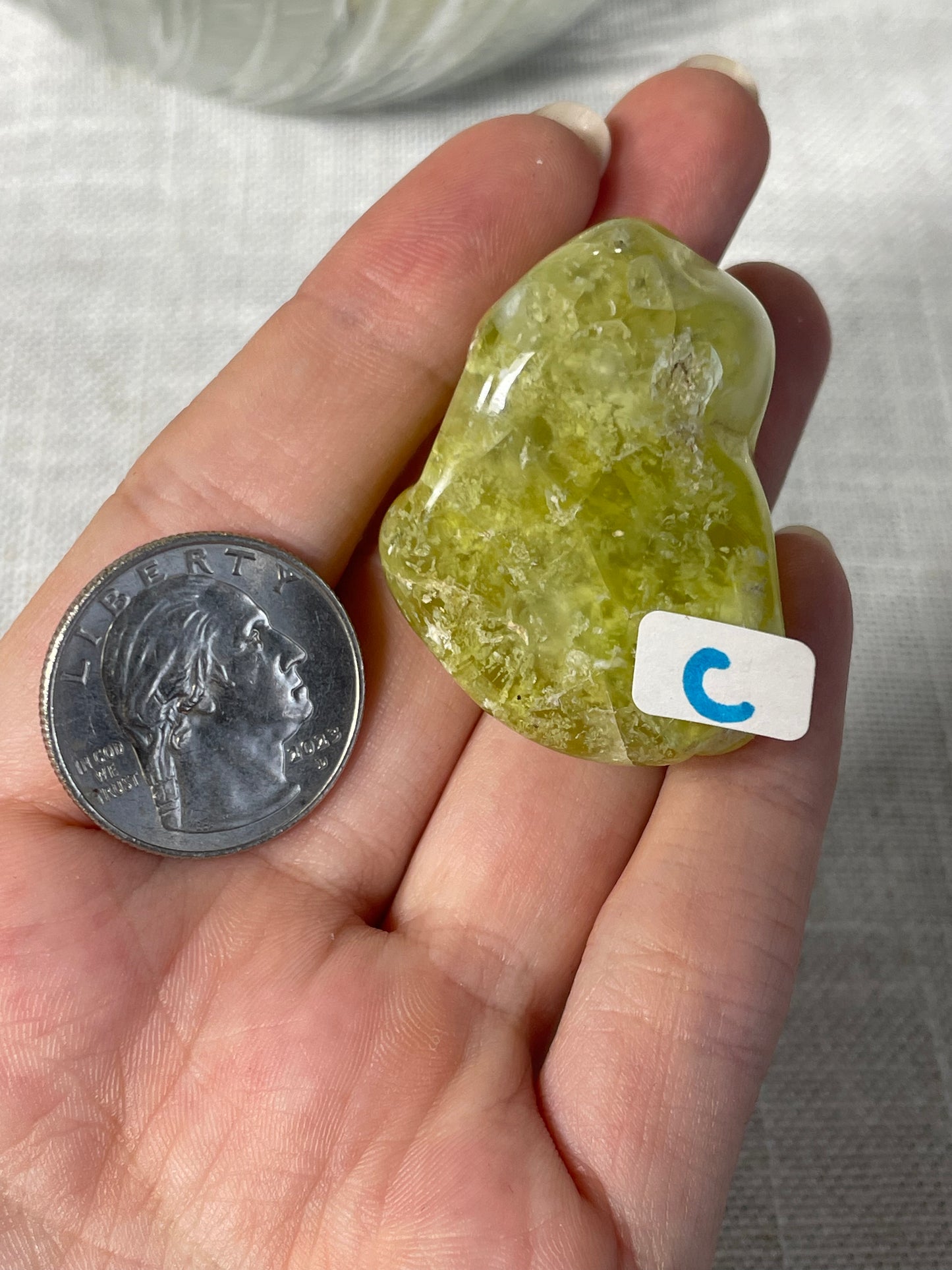 Lemon Prehnite Wave Hill Australia