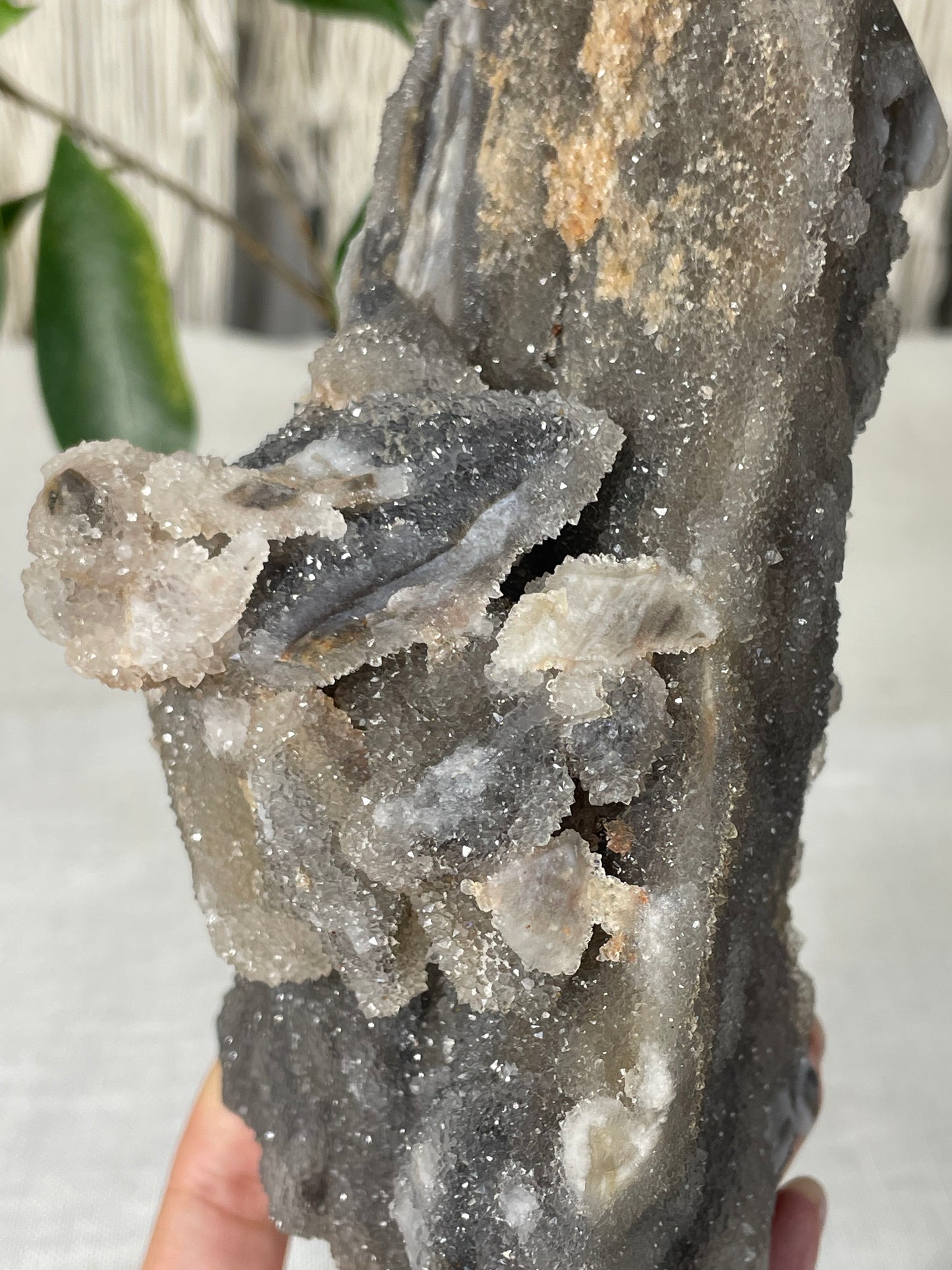 Black Druzy Chalcedony Towers