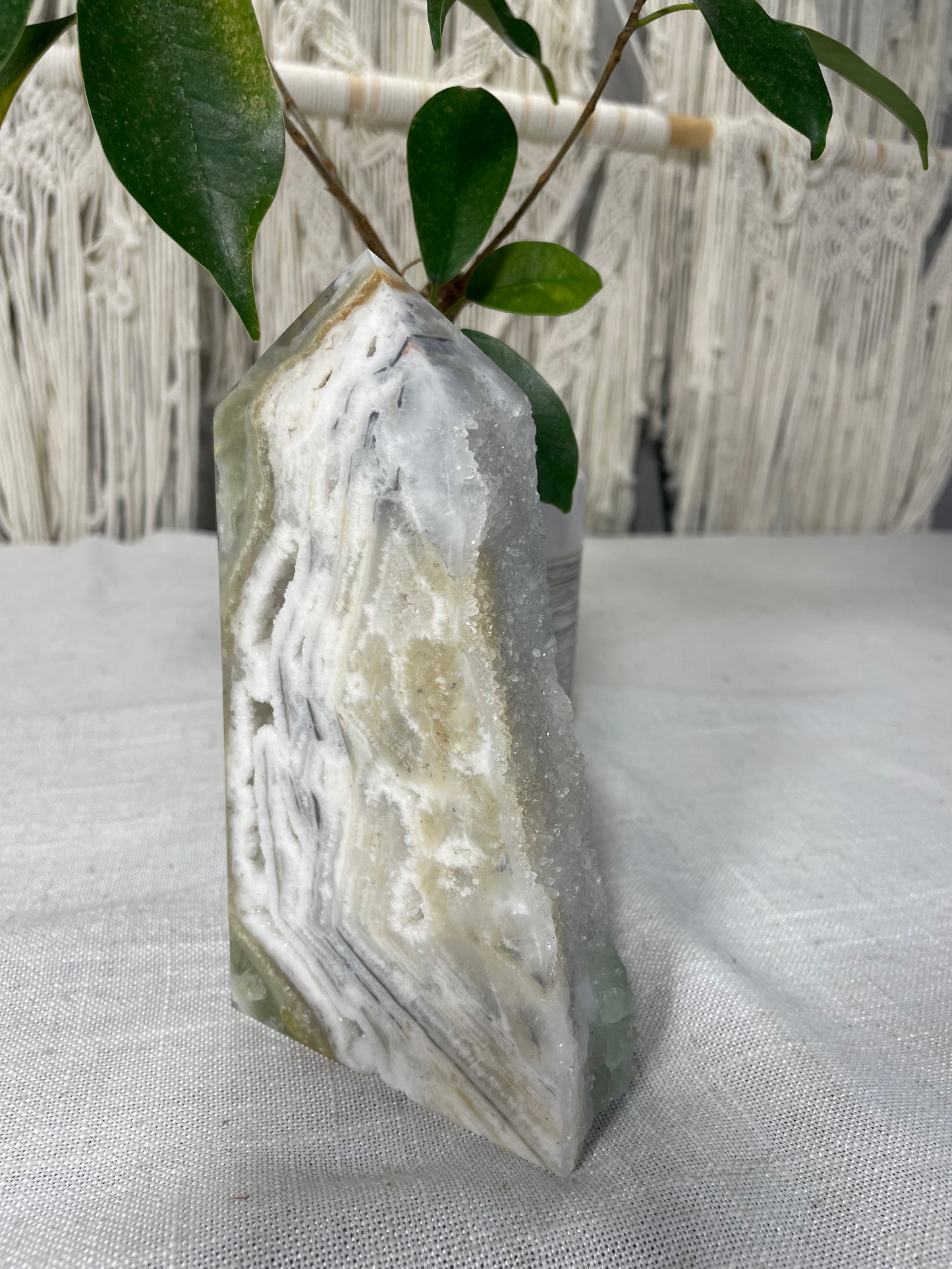 Druzy Fluorite Tower