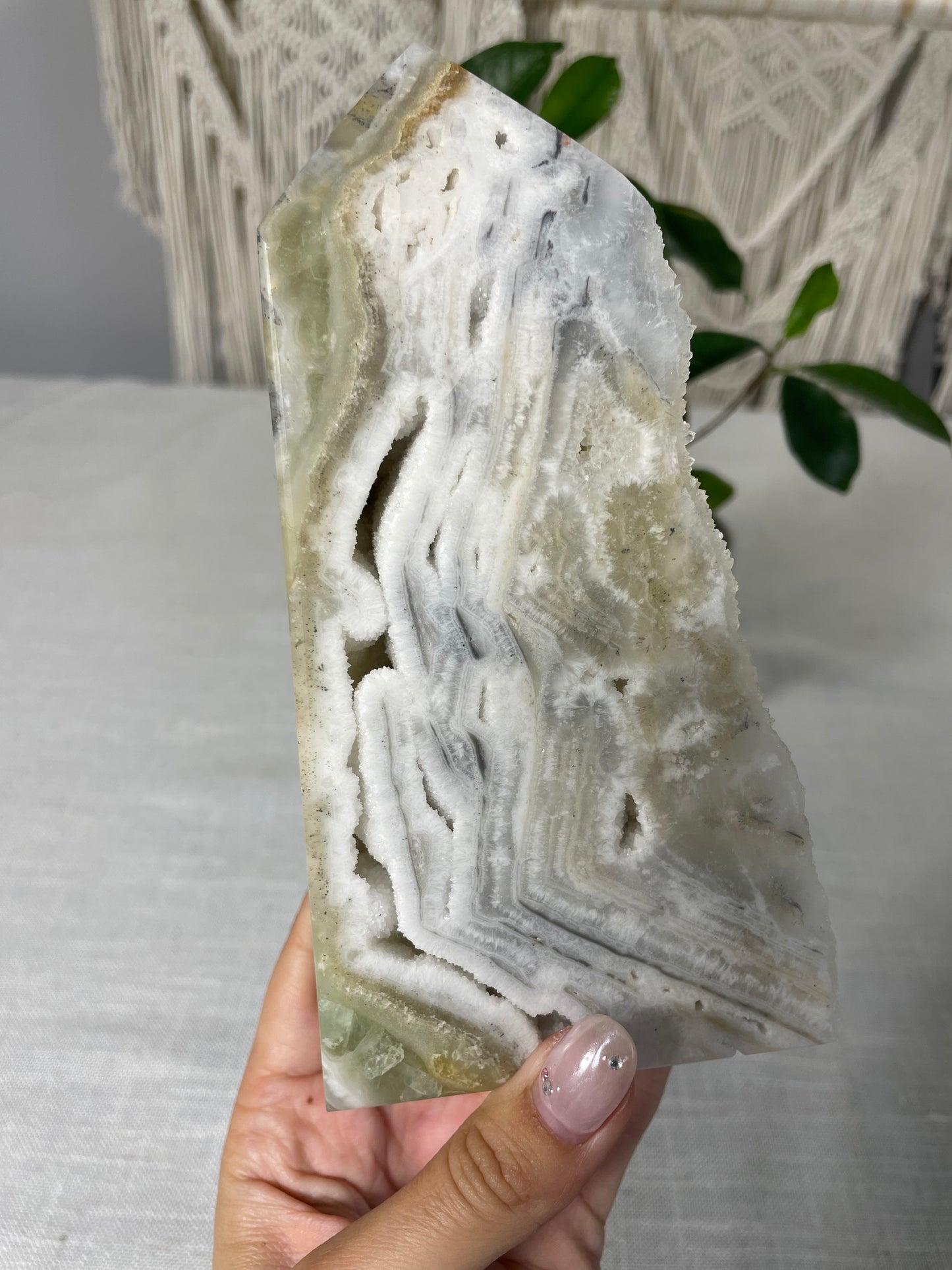 Druzy Fluorite Tower