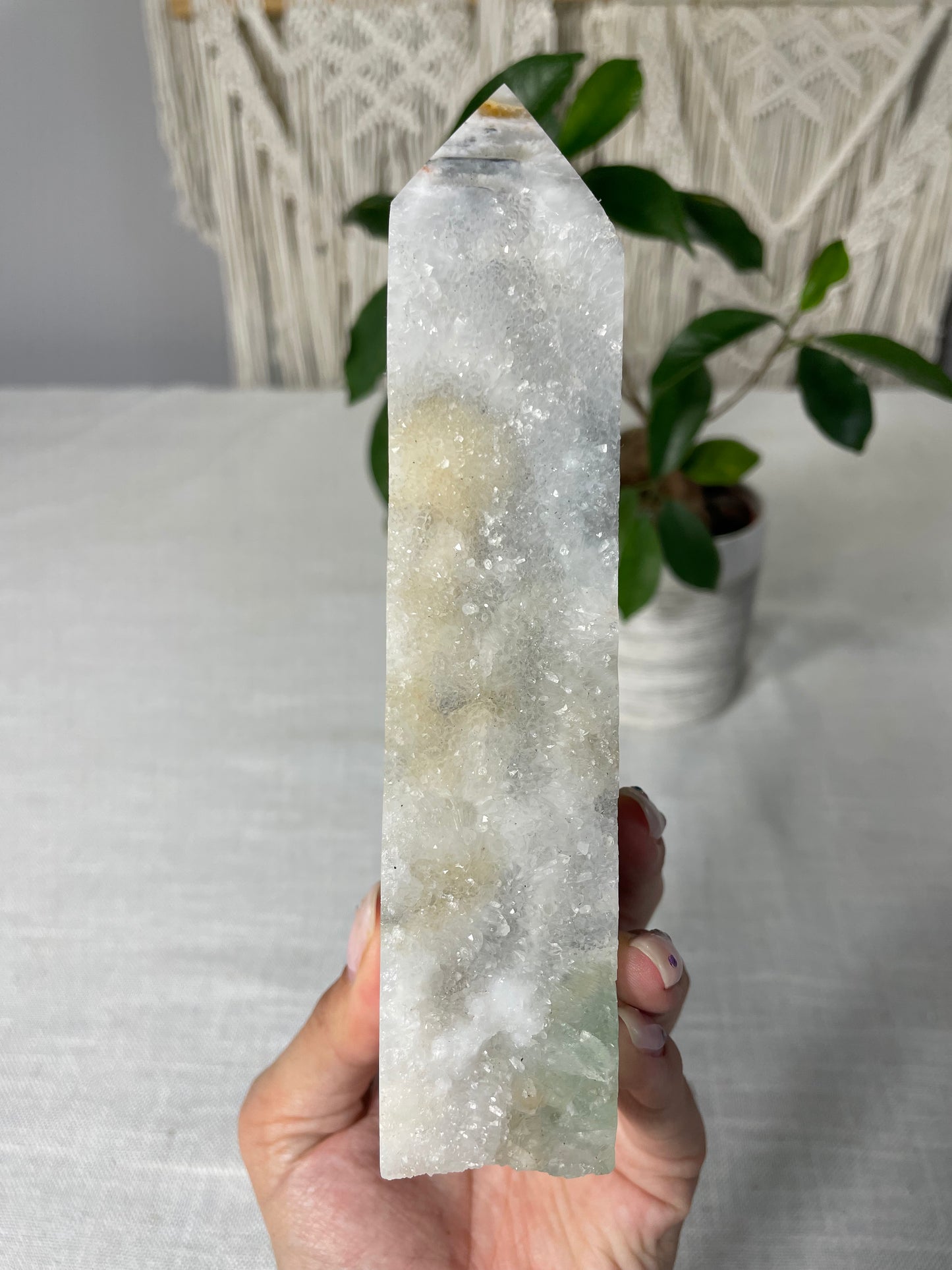 Druzy Fluorite Tower