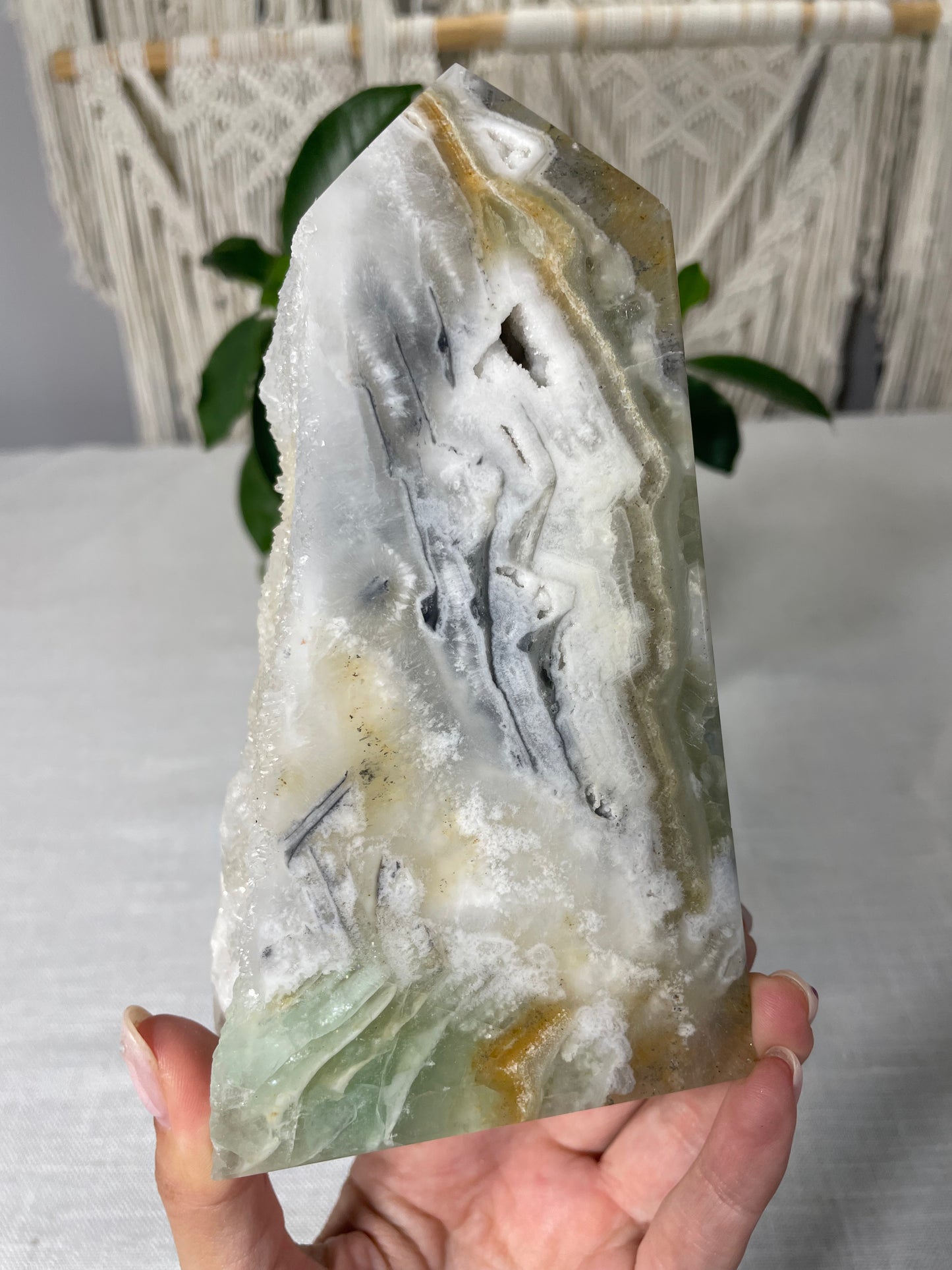 Druzy Fluorite Tower