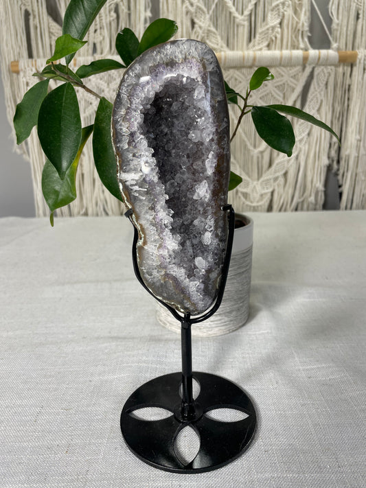 Amethyst on Metal Stand