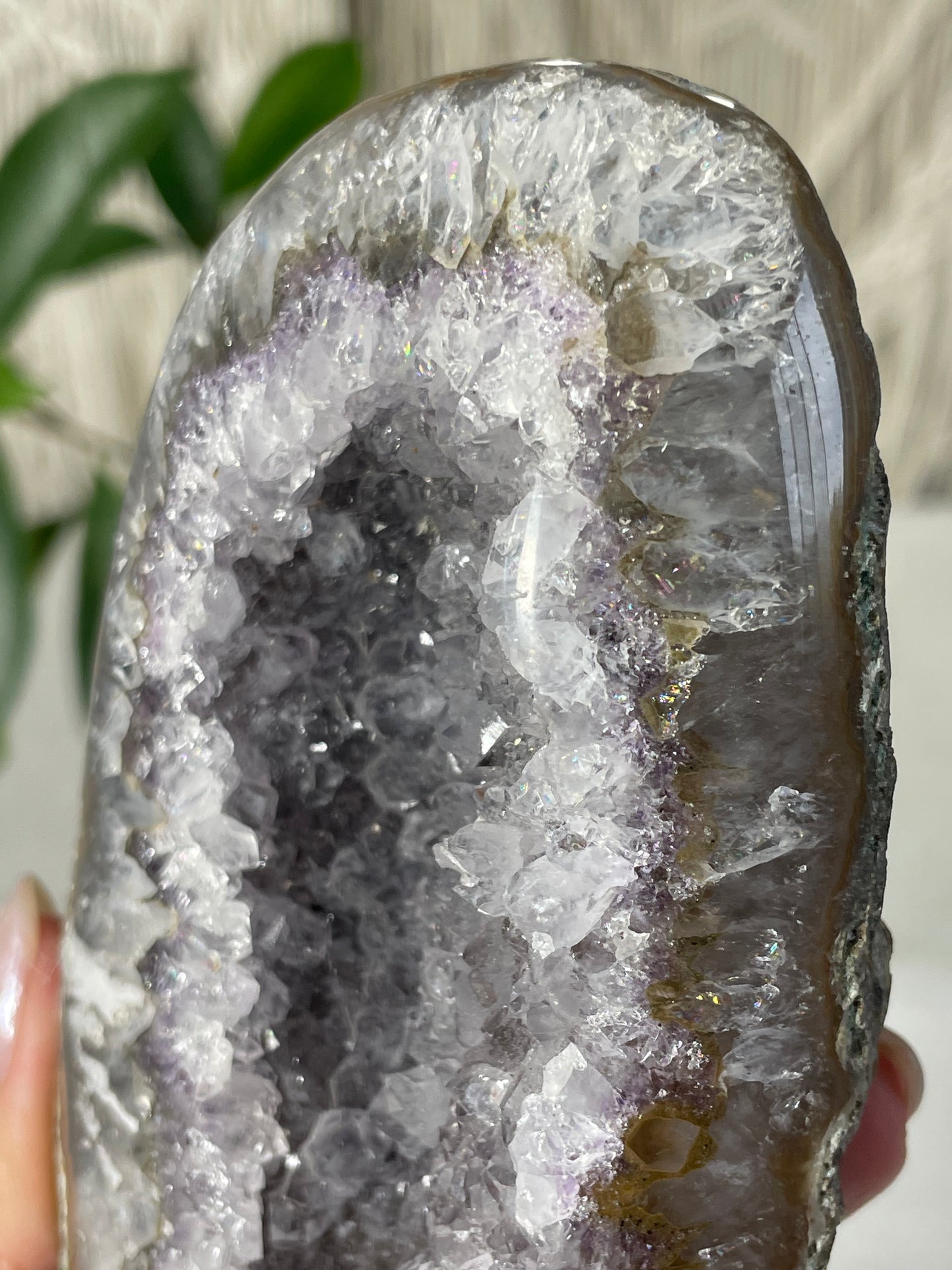 Amethyst on Metal Stand