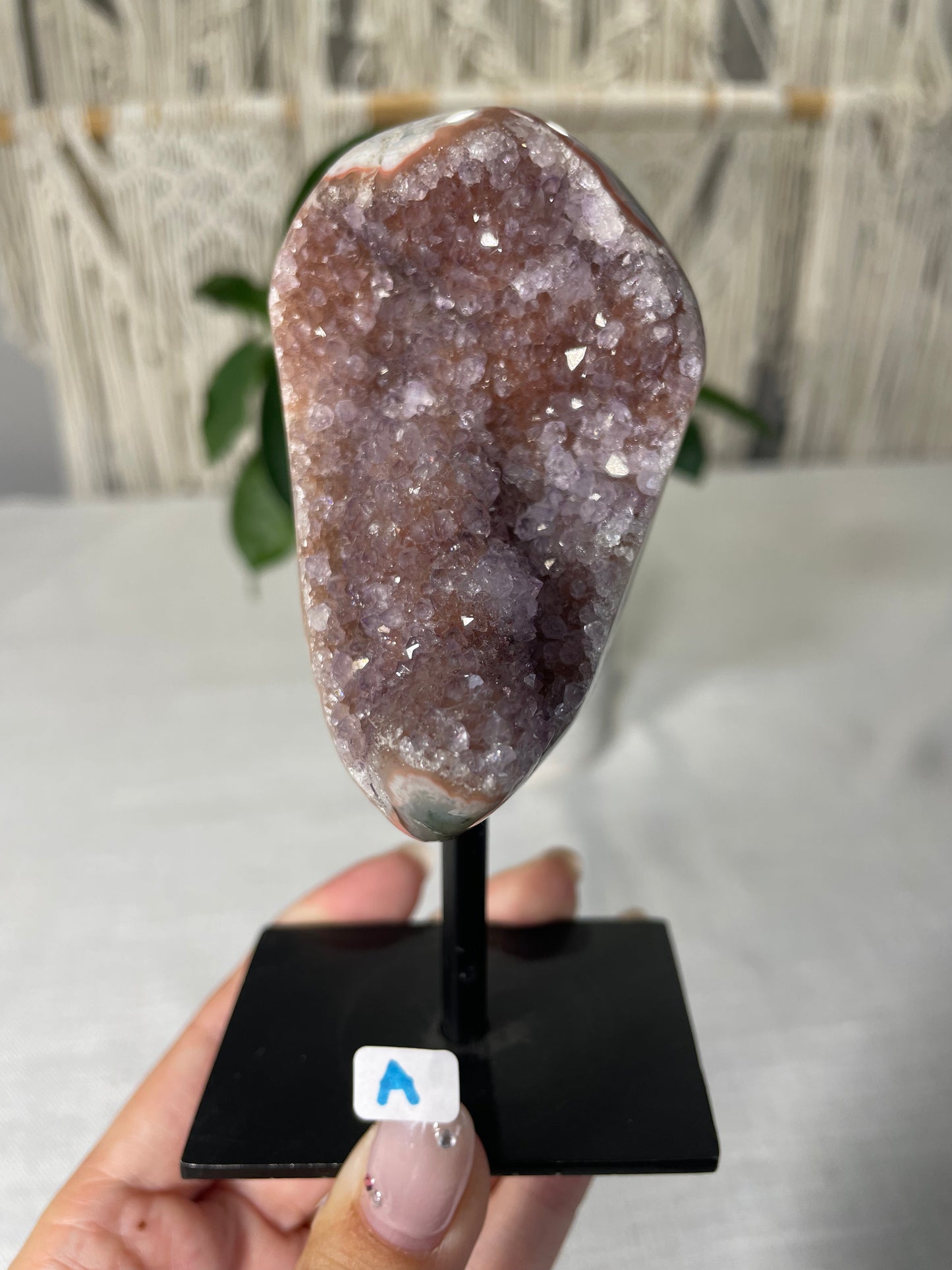 Amethyst on Metal Stand