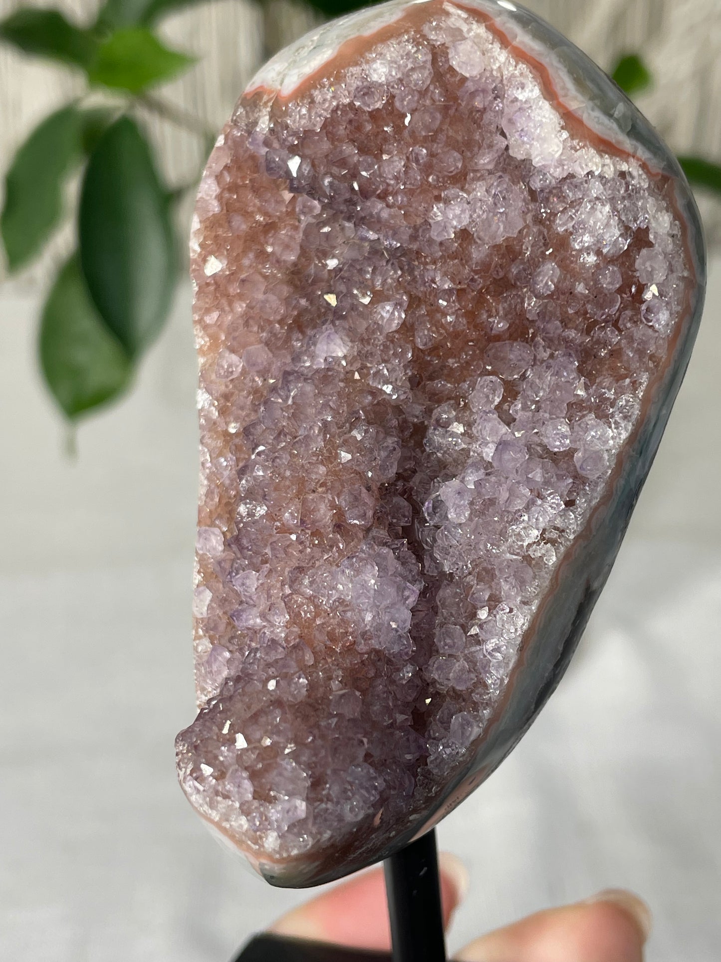 Amethyst on Metal Stand