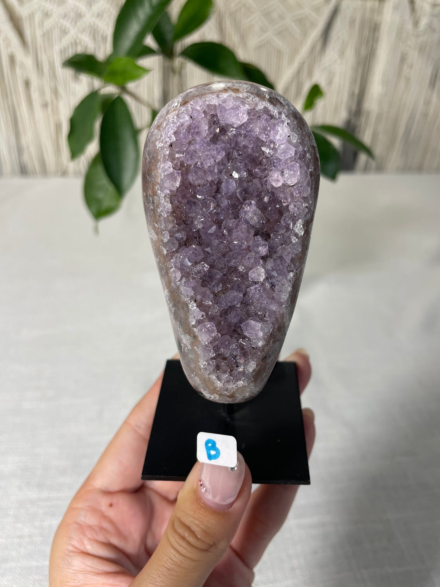 Amethyst on Metal Stand