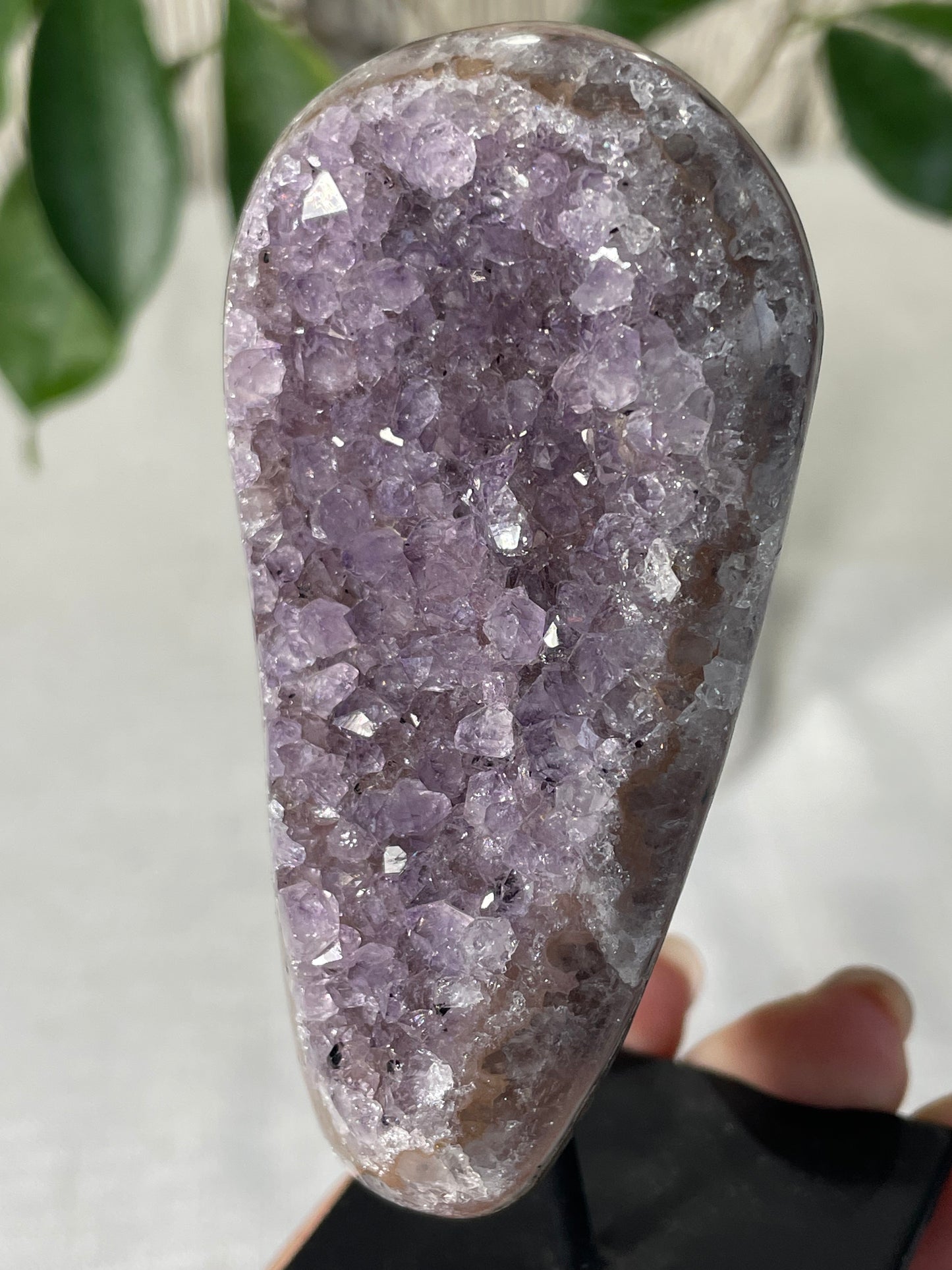 Amethyst on Metal Stand