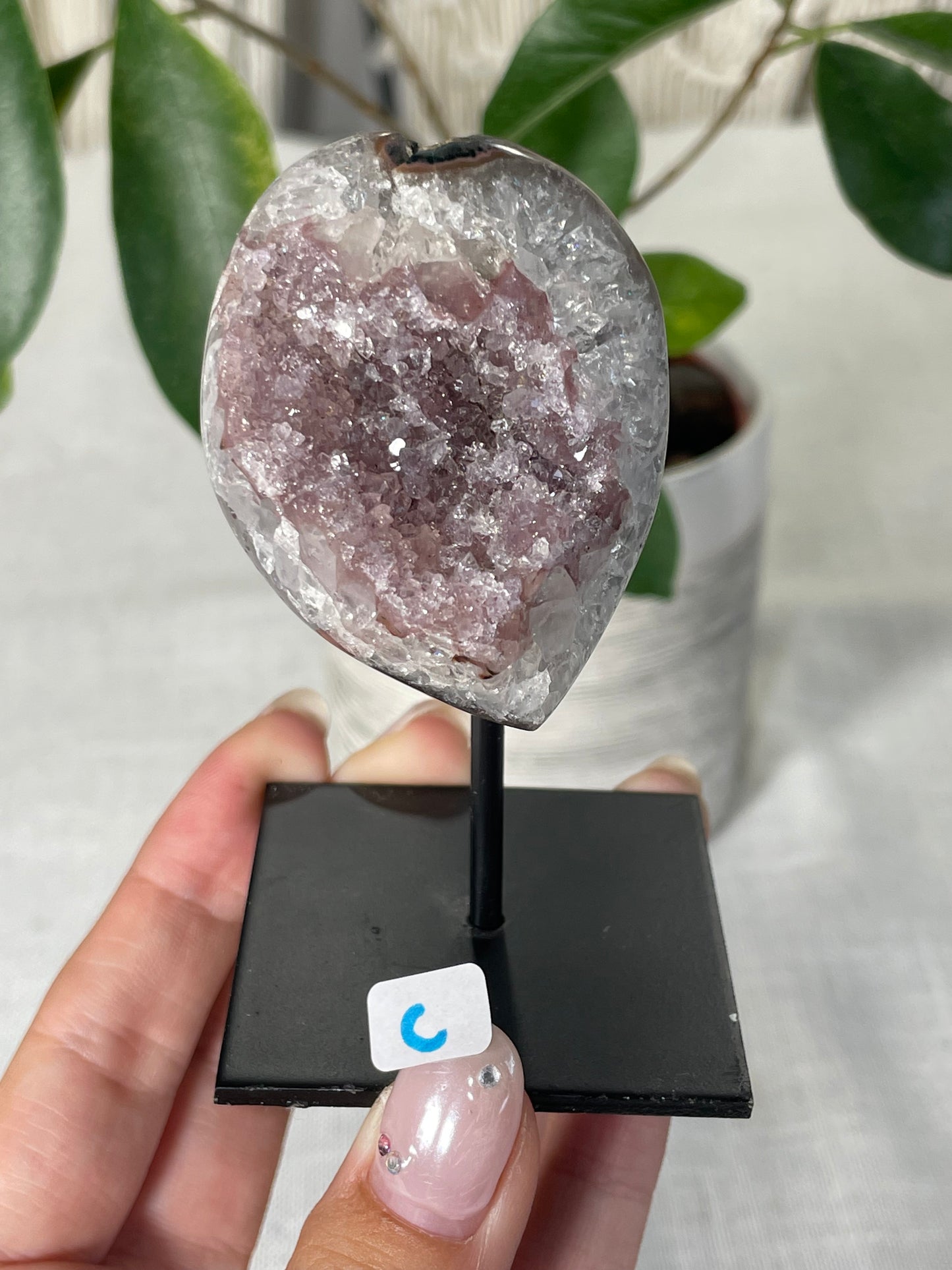 Amethyst on Metal Stand