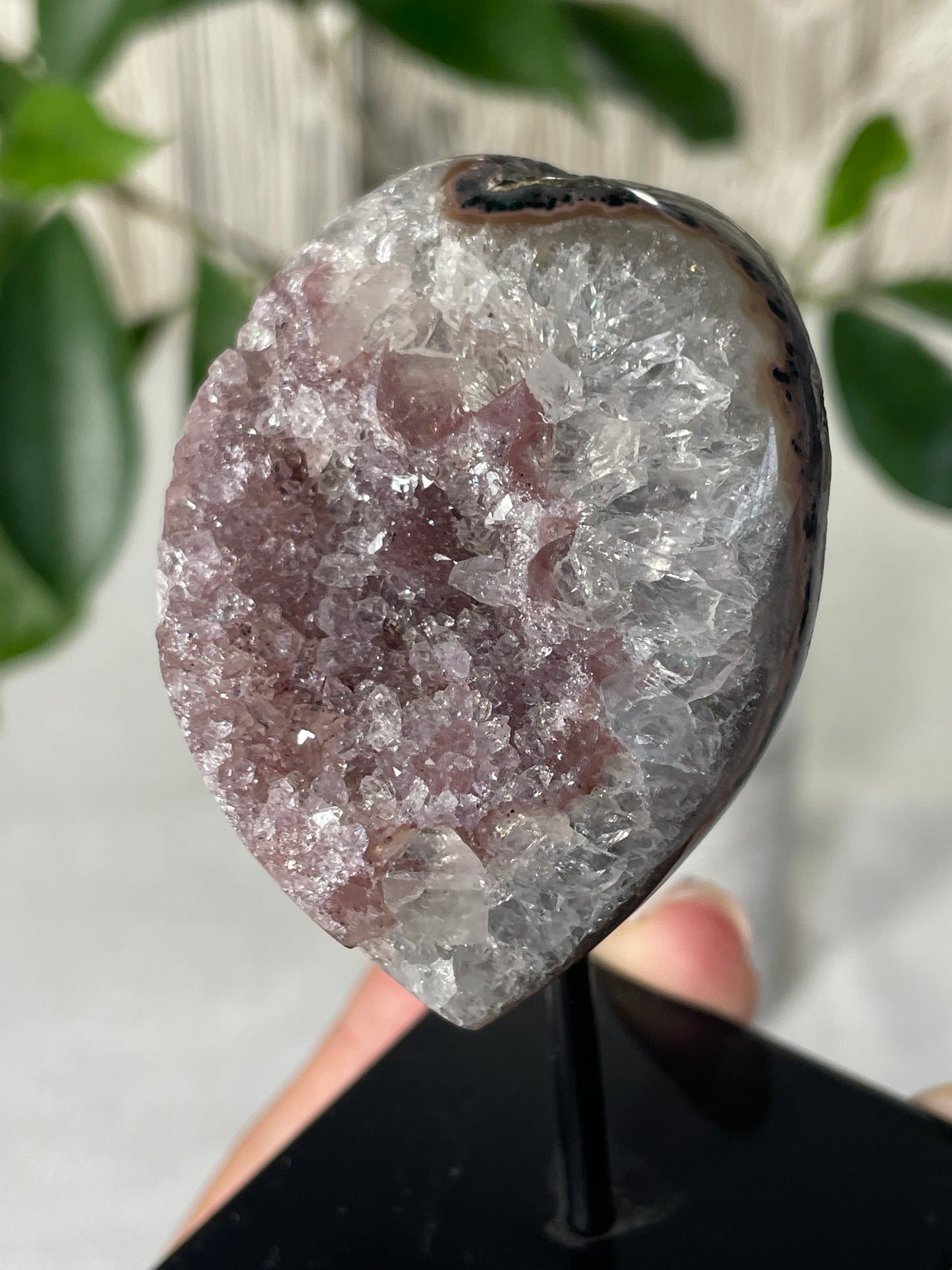 Amethyst on Metal Stand