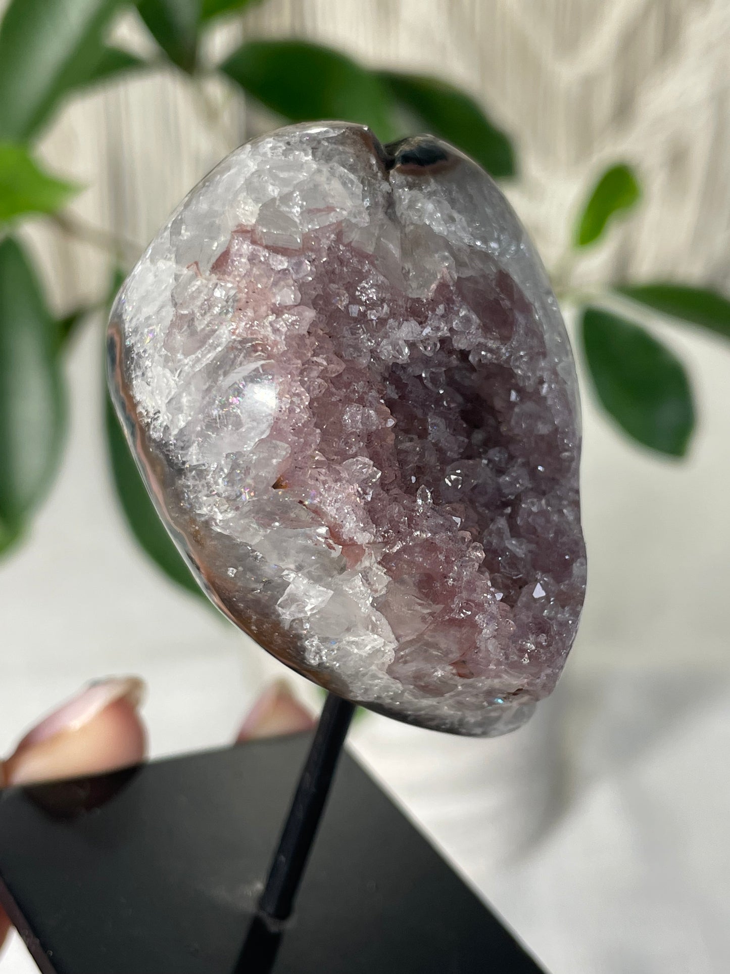 Amethyst on Metal Stand