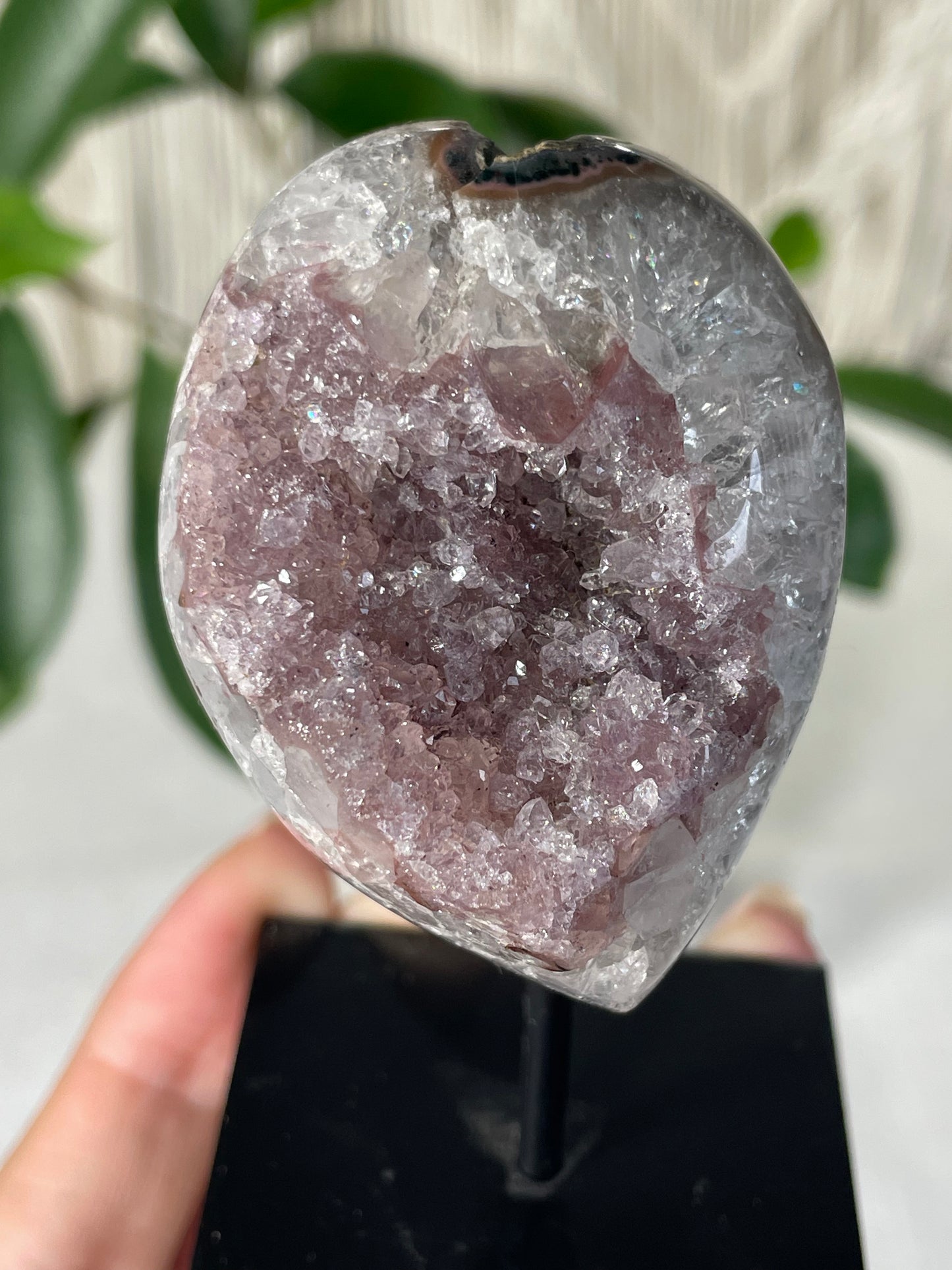 Amethyst on Metal Stand