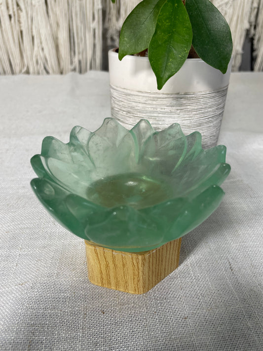 Fluorite Lotus Bowl
