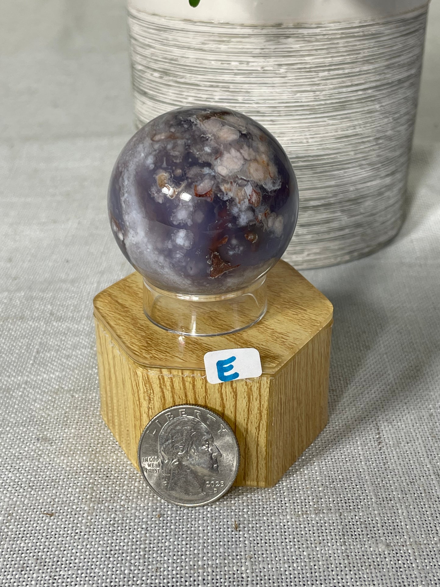 Blue Flower Agate Spheres