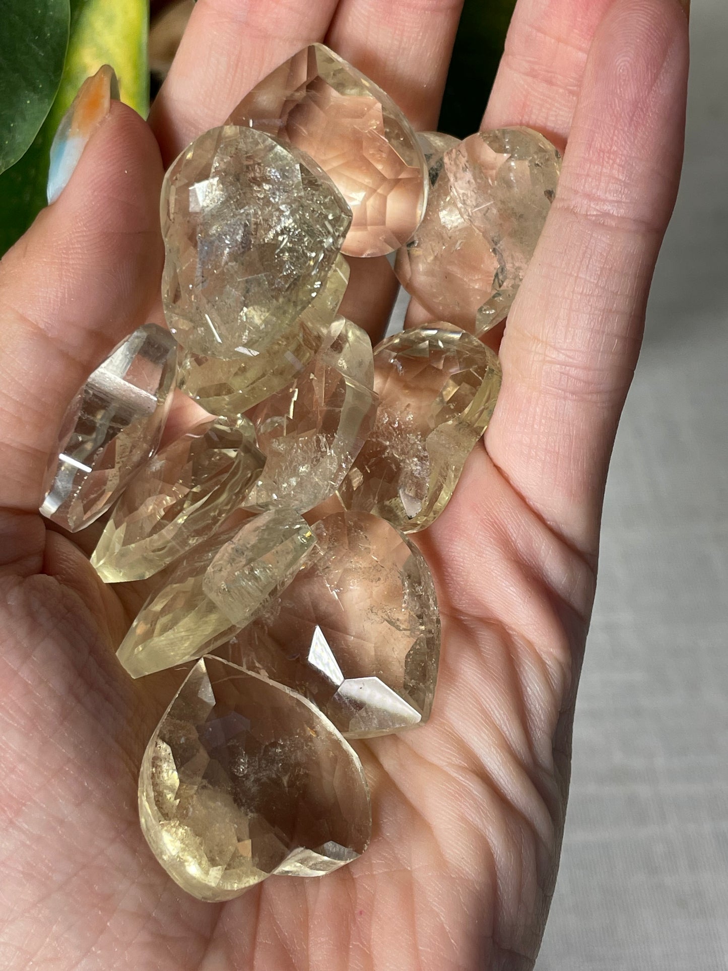Faceted Citrine Heart (intuitively chosen)