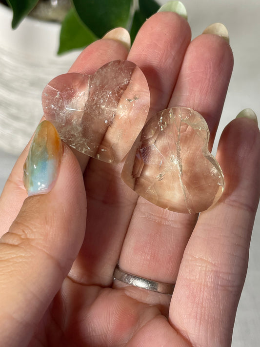 Faceted Citrine Heart (intuitively chosen)