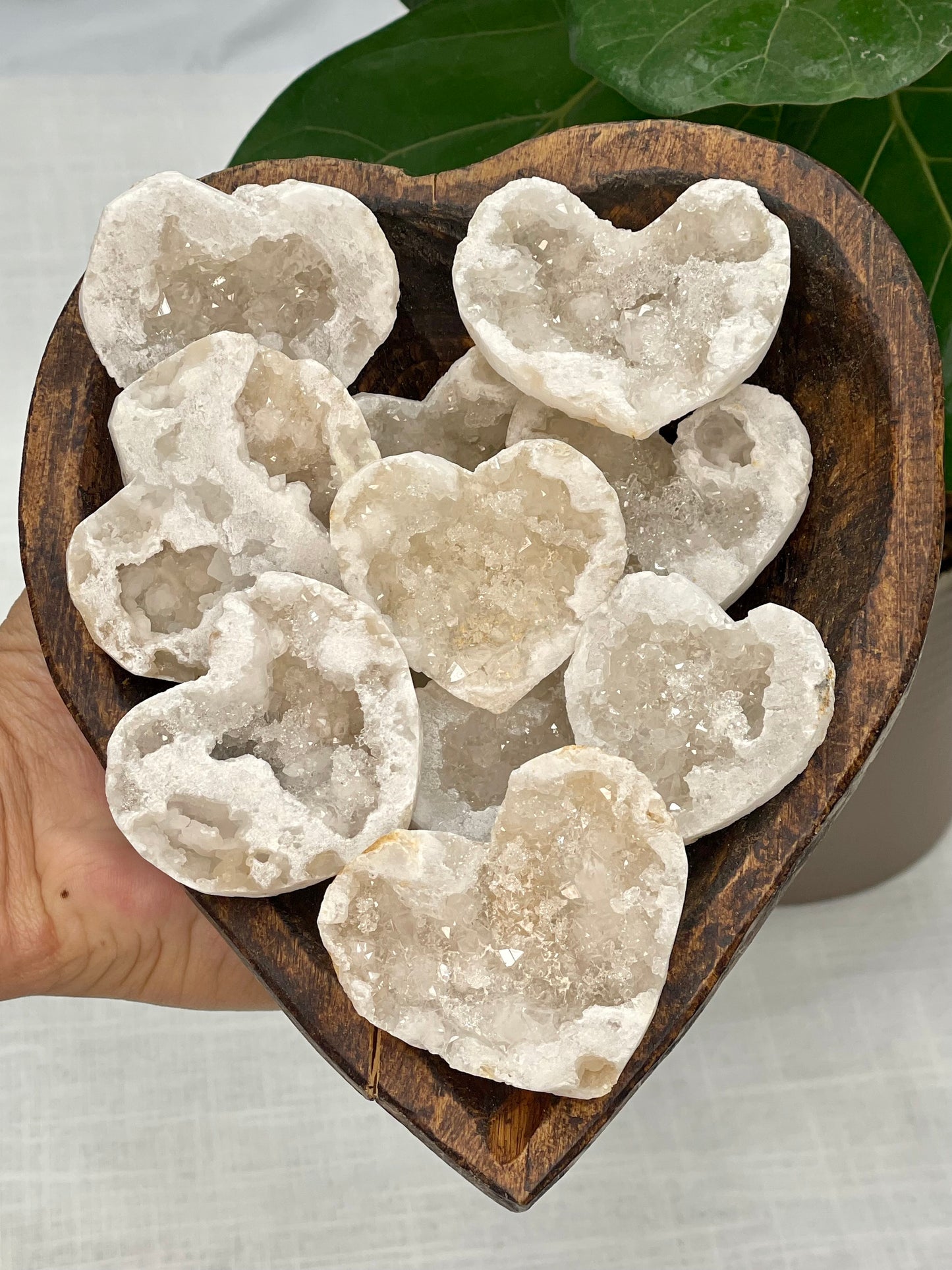 Druzy Geode Hearts