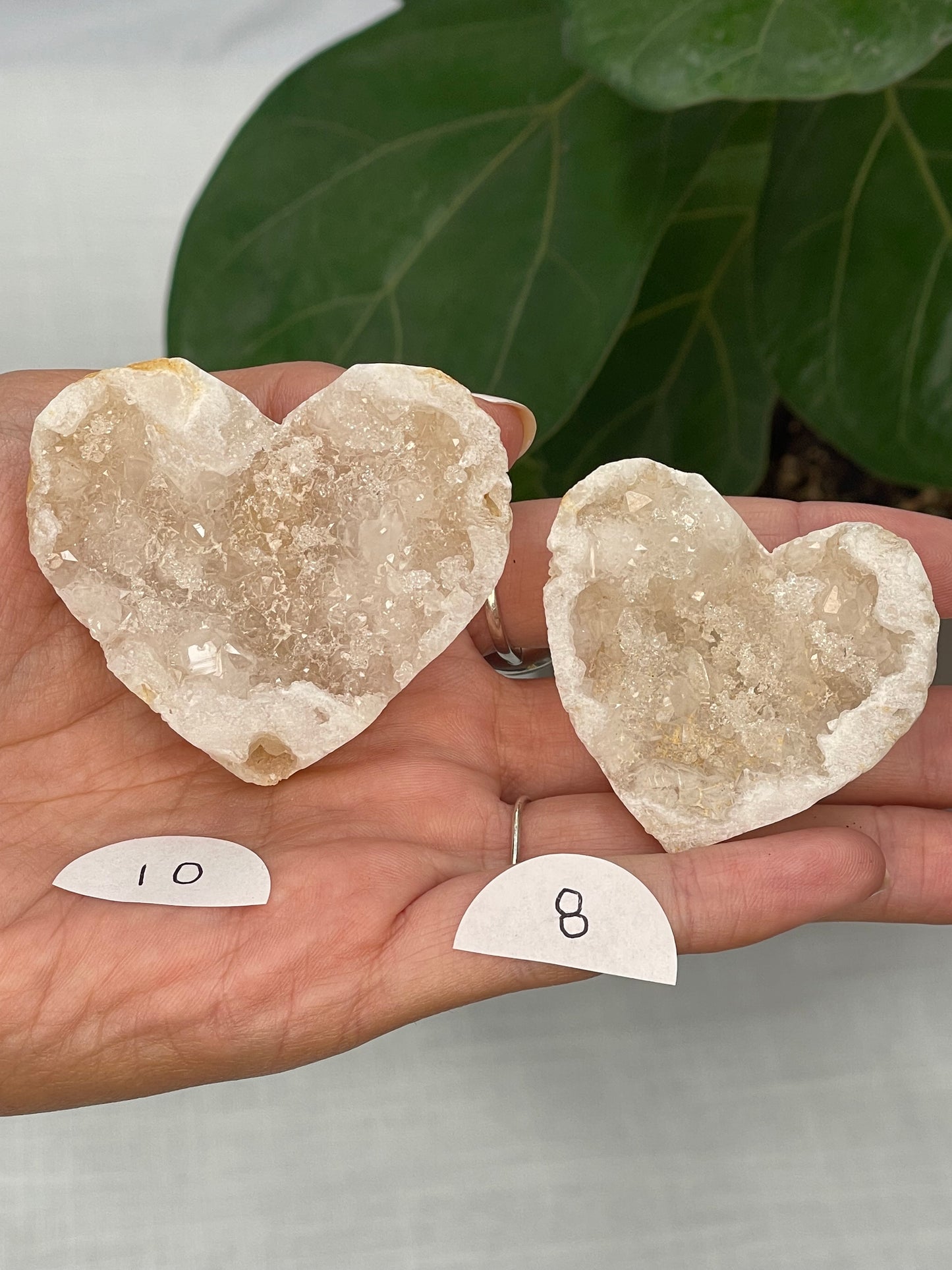 Druzy Geode Hearts