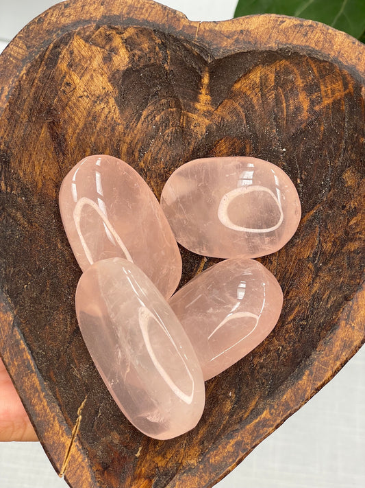 Rose Quartz Palm Stone