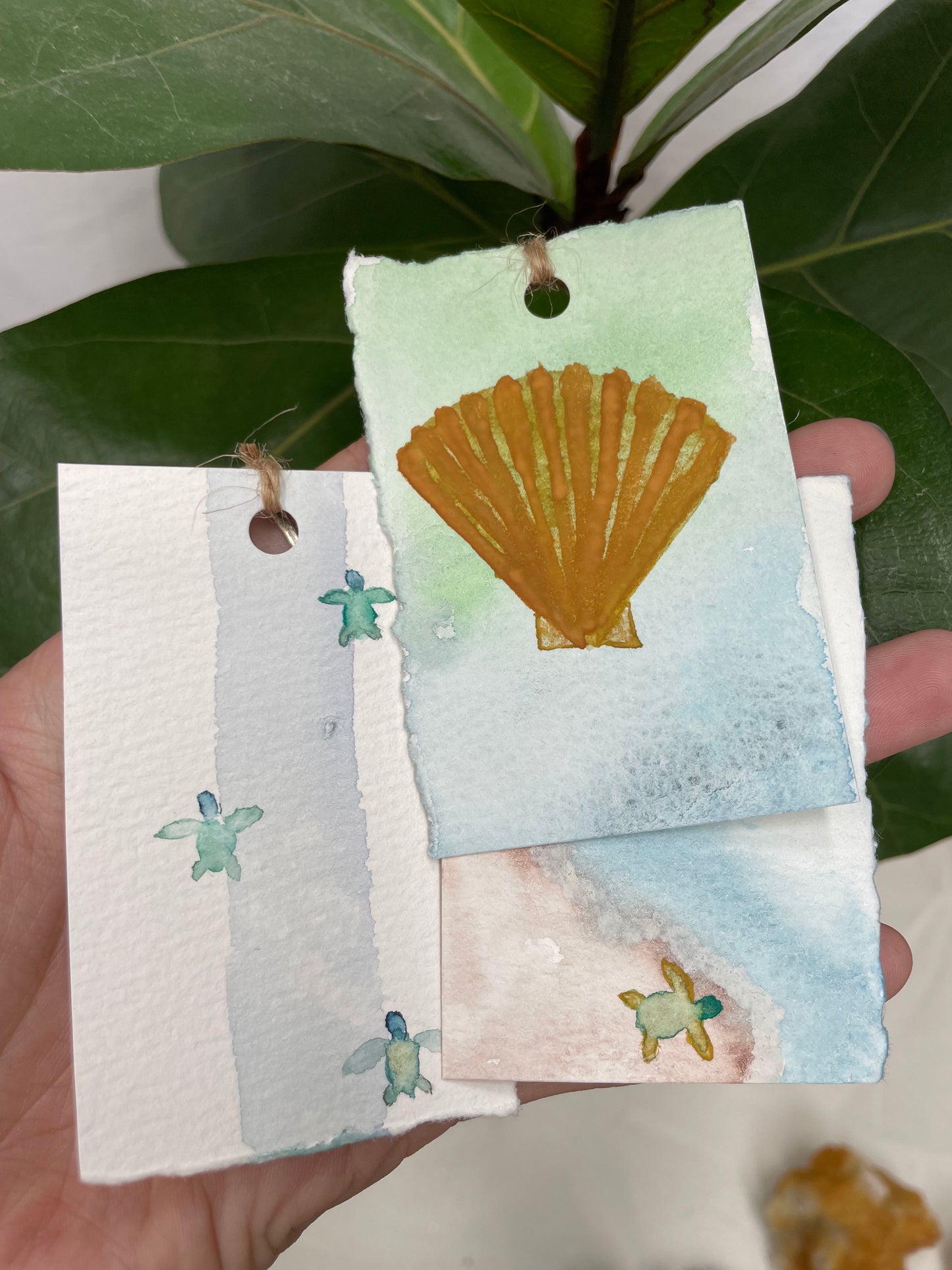 Handmade Watercolor Bookmarker