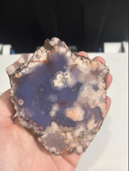 Blue Flower Agate Slab
