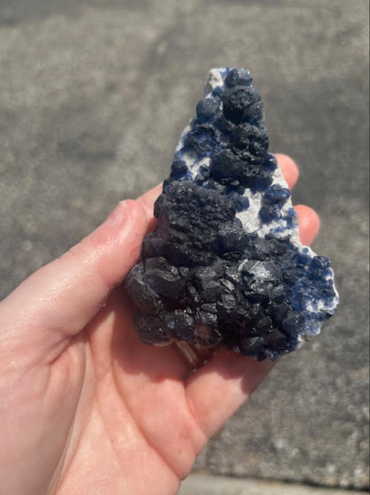 Blueberry Flourite specimen